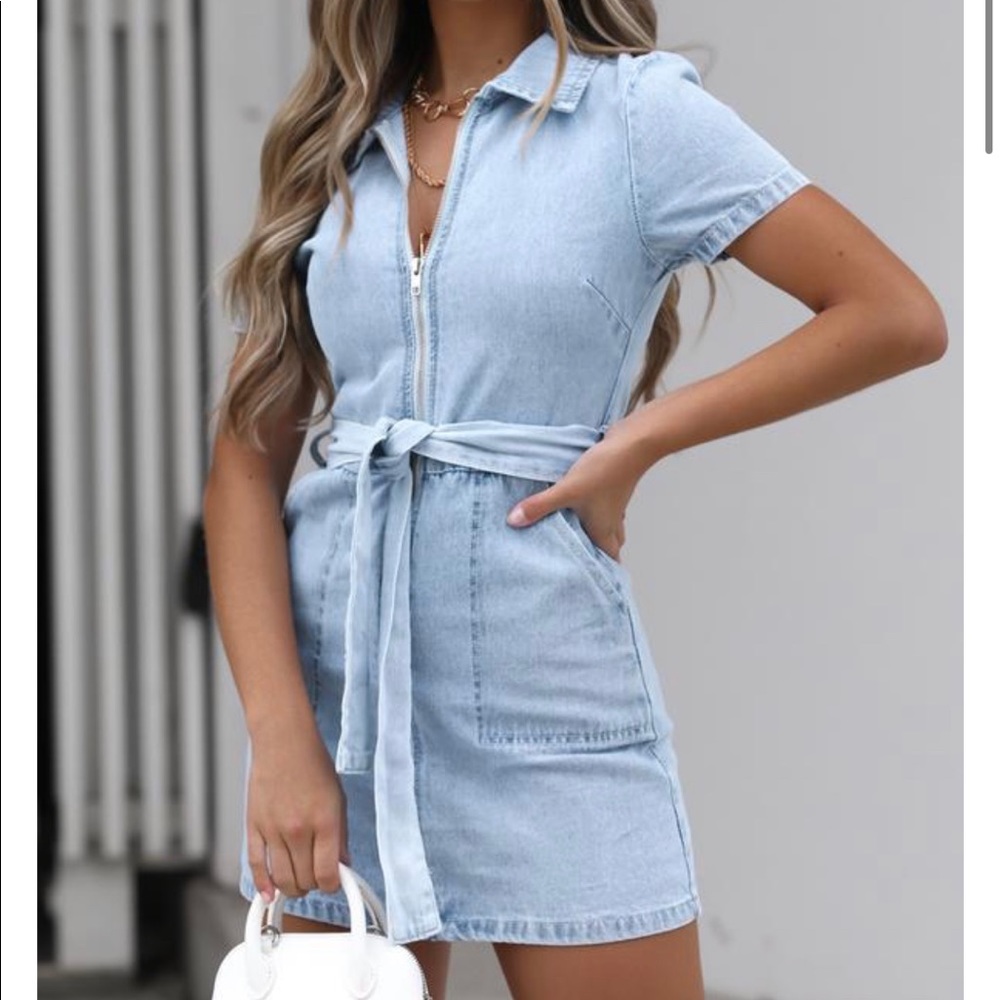 WHITE FOX BOUTIQUE Misbehave Mini Dress Acid Blue